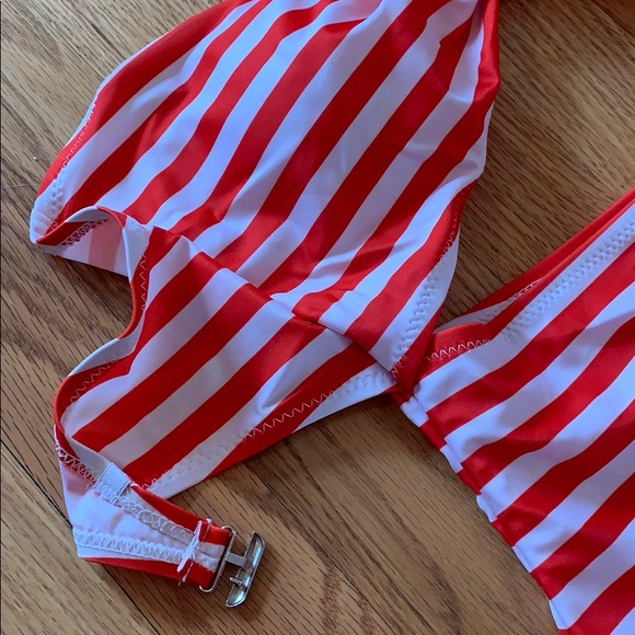 Zaful striped Knot cutout one piece (S) NWT - Picture 6 of 8